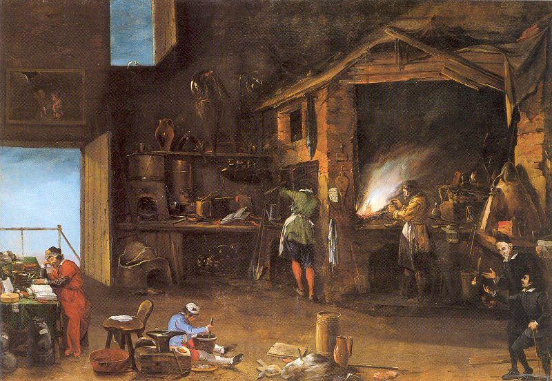 Napoletano, Filippo The Alchemist Norge oil painting art